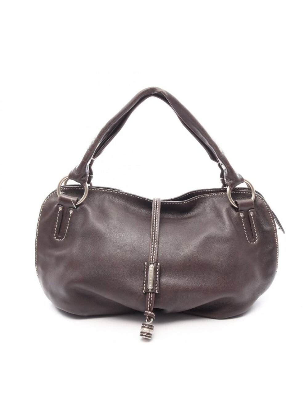 Celine Bittersweet Brown Leather Shoulder Bag